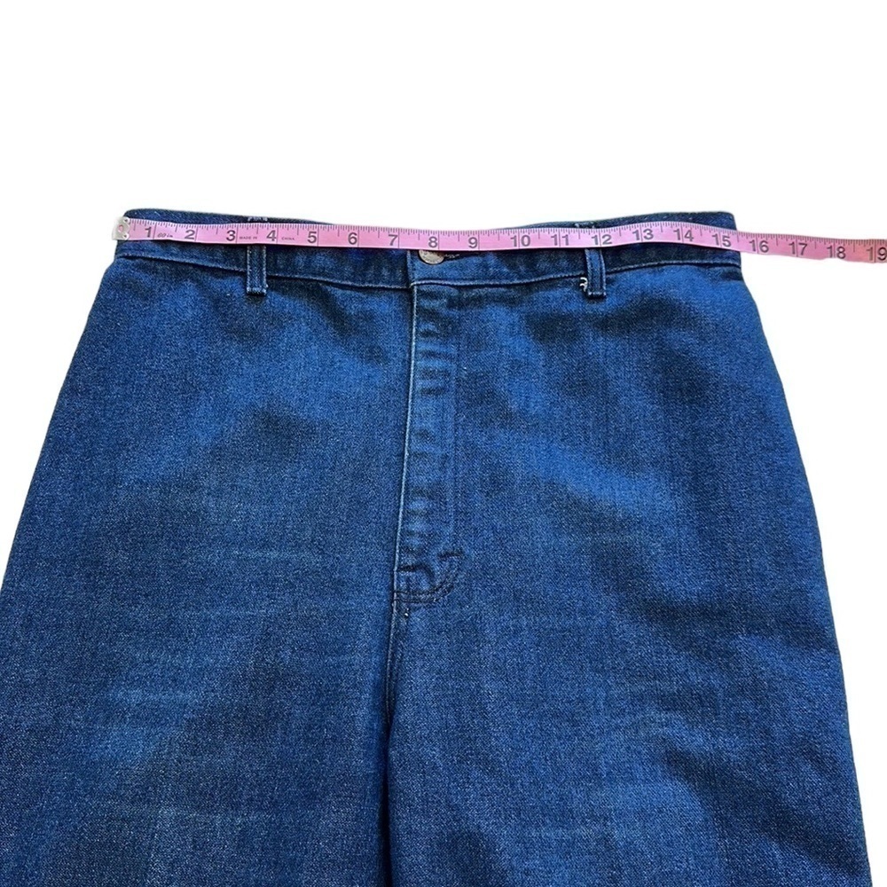 Jean St. Germain Vintage Blue Denim High Rise Straight Jeans - Size 14 - Picture 7 of 11